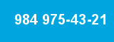 984 975-43-21 984 975-43-21